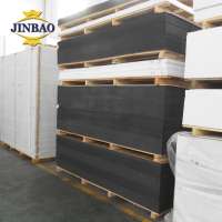 JINBAO advertising panel black free-foaming 25mm sheet 18mm pvc foam board polystyrene sheets