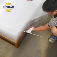 JINBAO factory supply 2440x1220mm PMMA plate color cast clear 3.5mm thick acrylic sheet